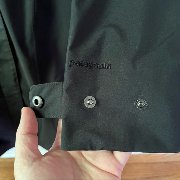 Patagonia W’s Arborist Trench Rain Coat H2no Black L - Picture 7 of 14